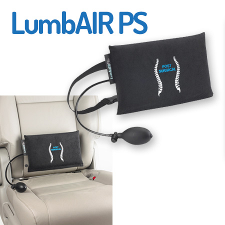 Innotech LumbAIRPlus Portable Backrest Inflatable Support, Black